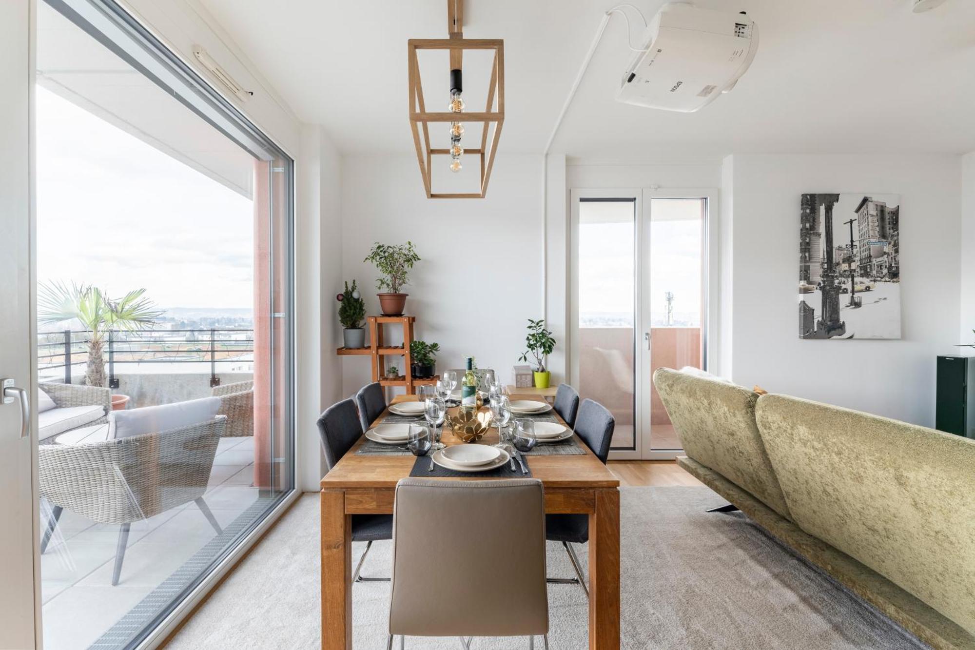 Edler Wohnraum Panoramablick 3 Sz Boxspringbetten, E-Ladestation, Kaffeevollautomat, Klima, Lift, Terrasse & 2Xtg Грац Екстер'єр фото
