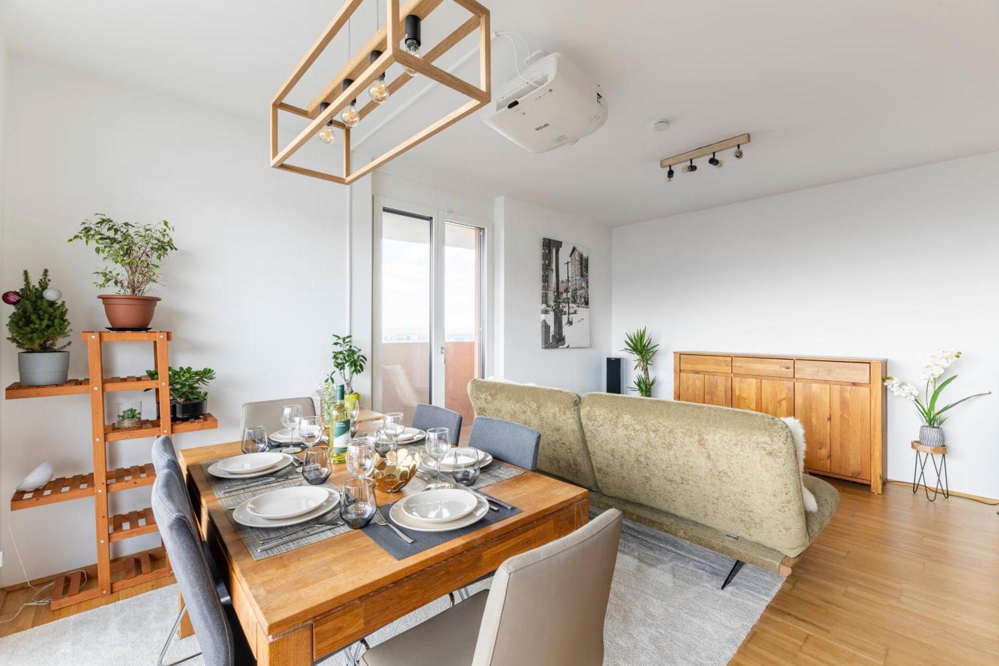 Edler Wohnraum Panoramablick 3 Sz Boxspringbetten, E-Ladestation, Kaffeevollautomat, Klima, Lift, Terrasse & 2Xtg Грац Екстер'єр фото