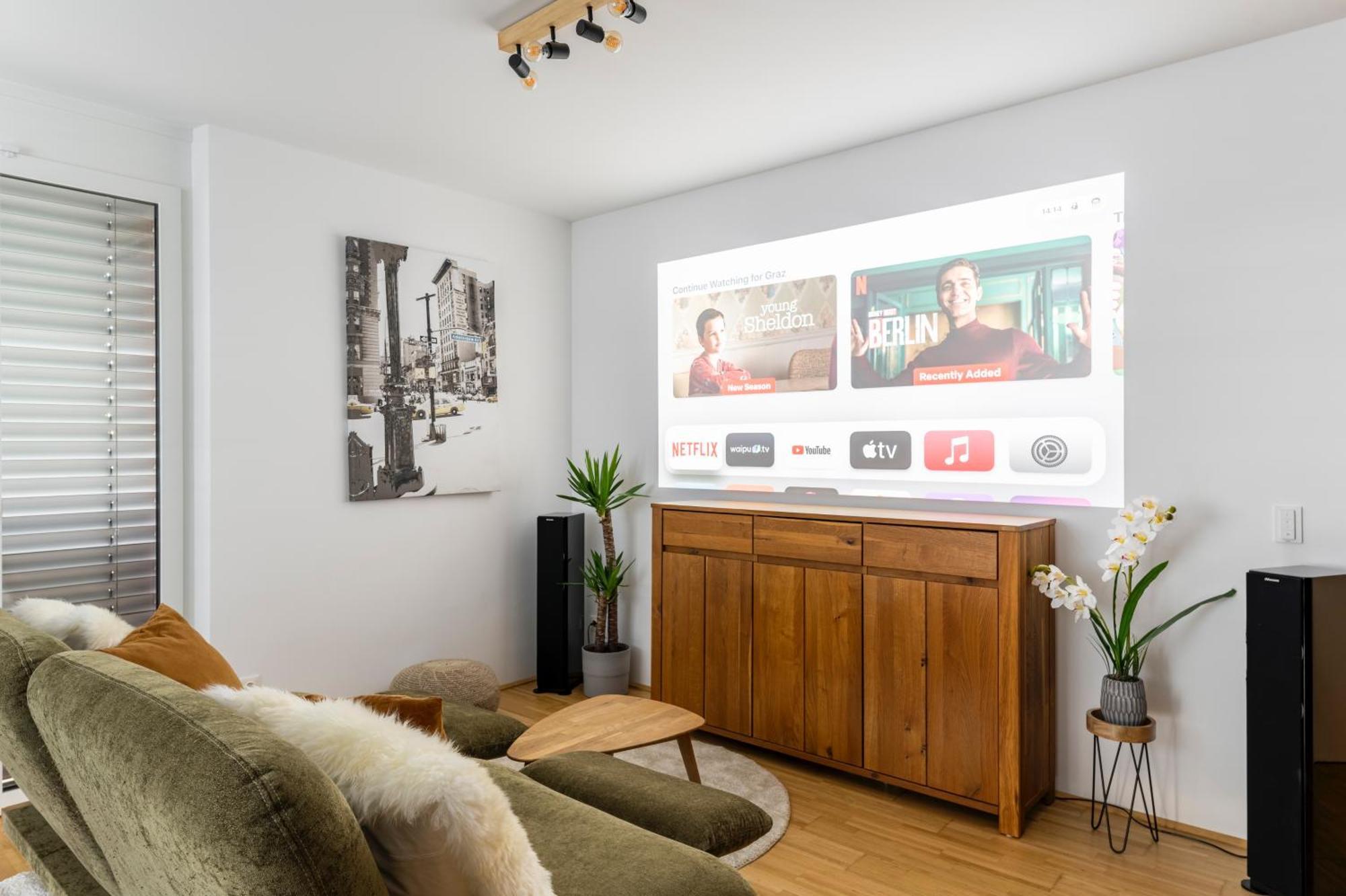 Edler Wohnraum Panoramablick 3 Sz Boxspringbetten, E-Ladestation, Kaffeevollautomat, Klima, Lift, Terrasse & 2Xtg Грац Екстер'єр фото