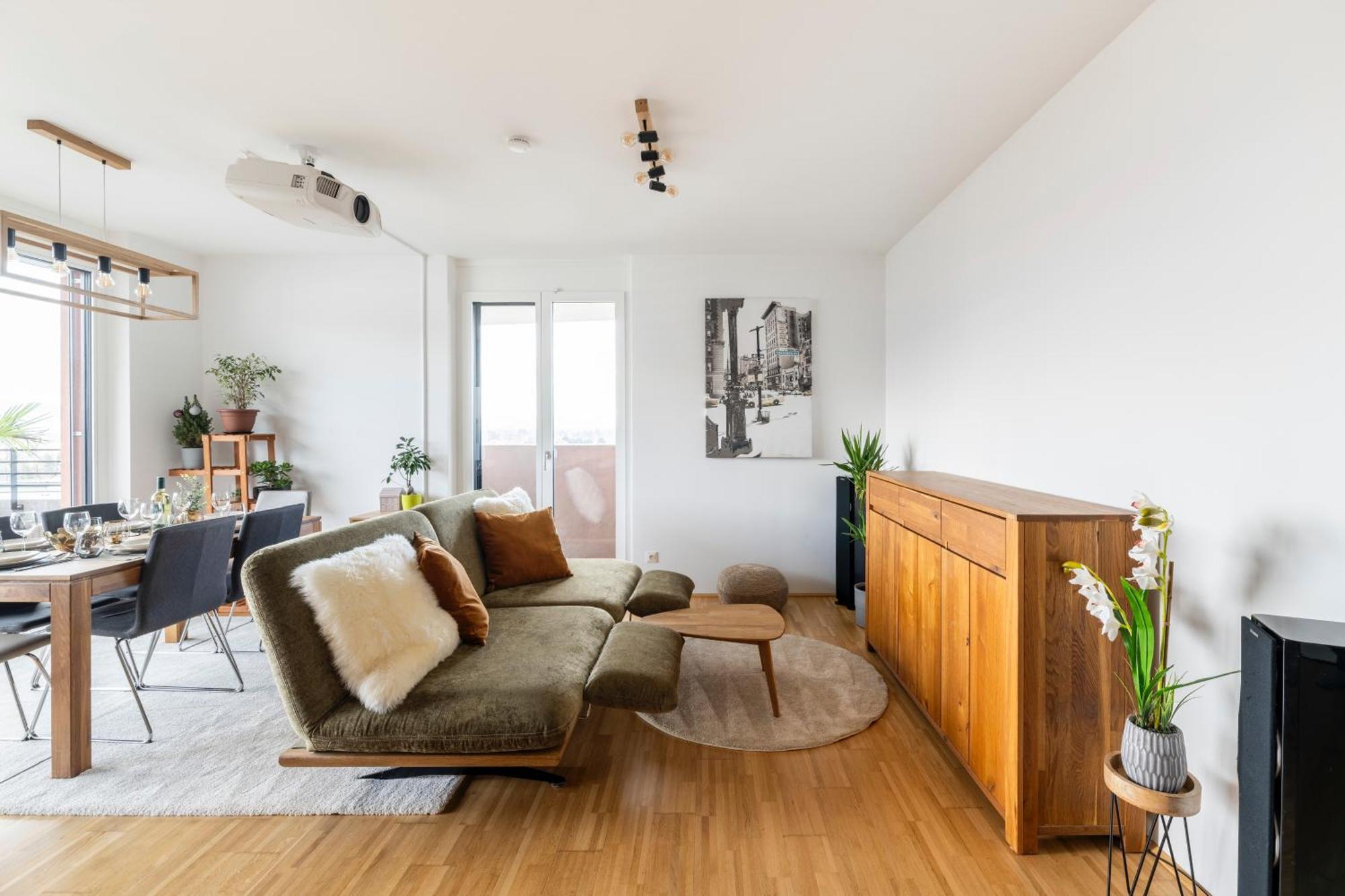 Edler Wohnraum Panoramablick 3 Sz Boxspringbetten, E-Ladestation, Kaffeevollautomat, Klima, Lift, Terrasse & 2Xtg Грац Екстер'єр фото